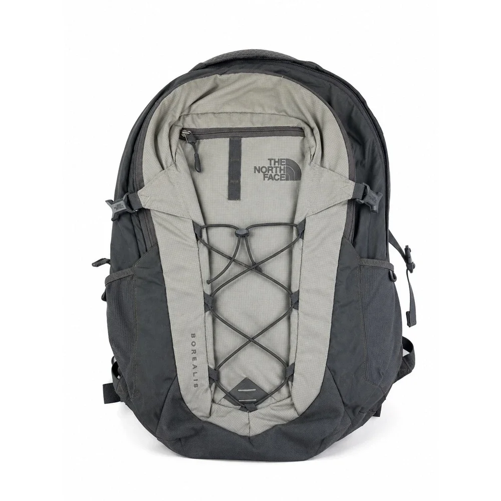 The North Face Grey Black Borealis Laptop Hiking Bag Unisex $115